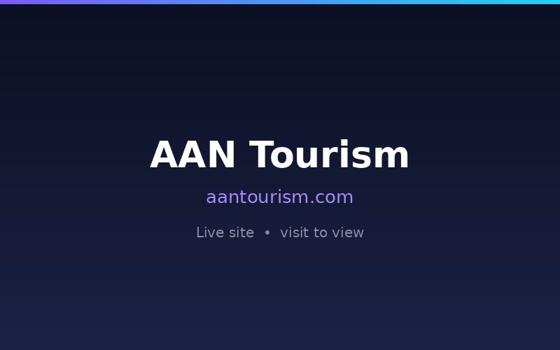 AAN Tourism website