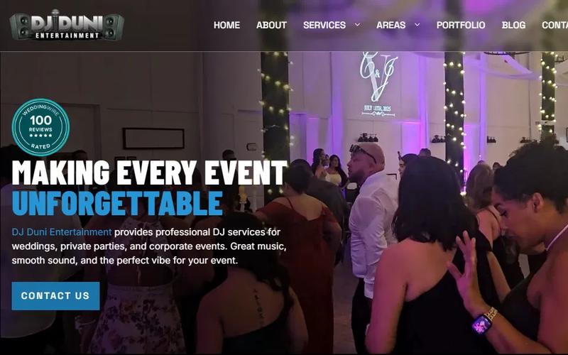 DJ Duni Entertainment website
