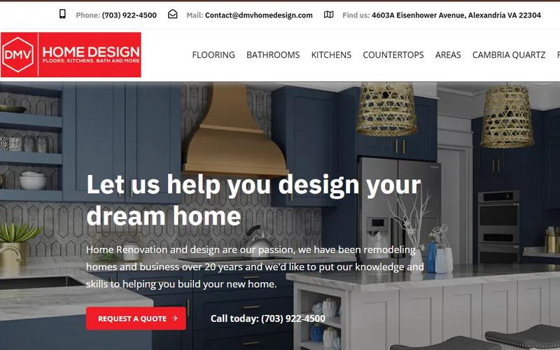 DMV Home Design website