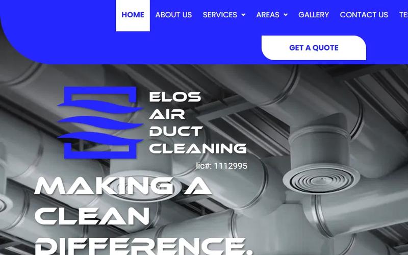 Elos Air Duct Cleaning website