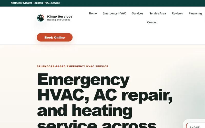 Kingo Services website