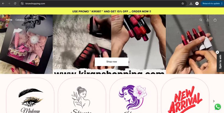 Kiran Shopping website